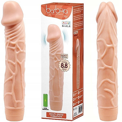 DILDO jak PENIS wibrator MEGA DUŻY żylasty realistyczny twardy