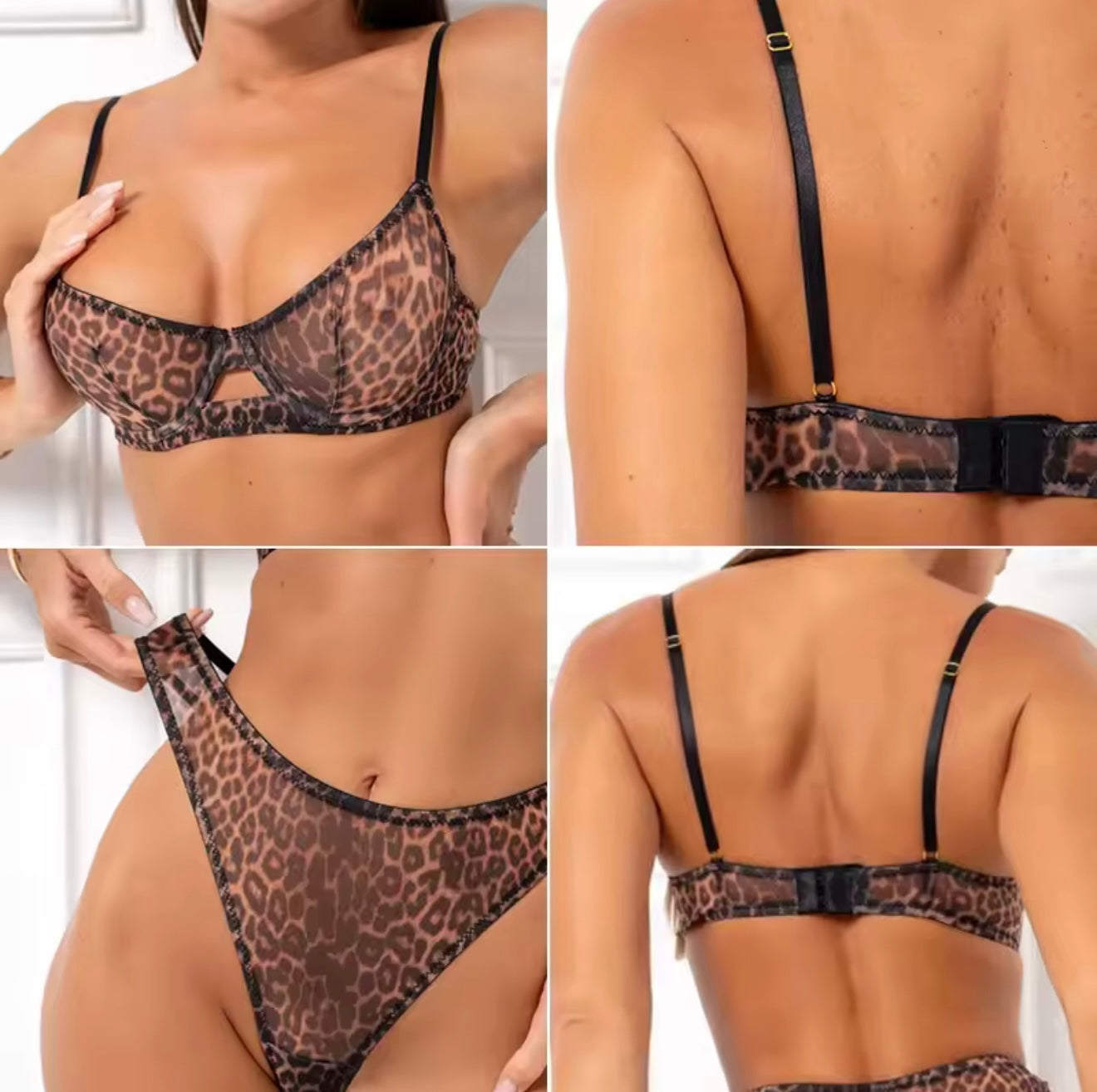 Leopard Set – Zmysłowa bielizna, która rozpala zmysły