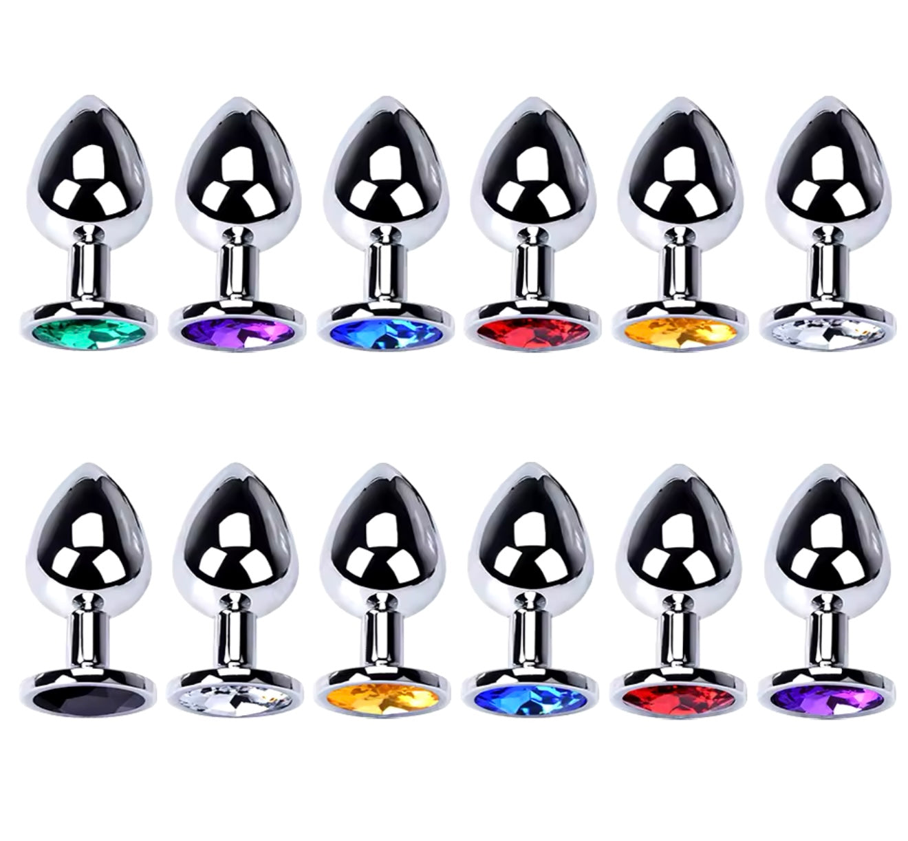 ZESTAW 3 KORKÓW ANALNYCH stal 3 rozmiary kolory