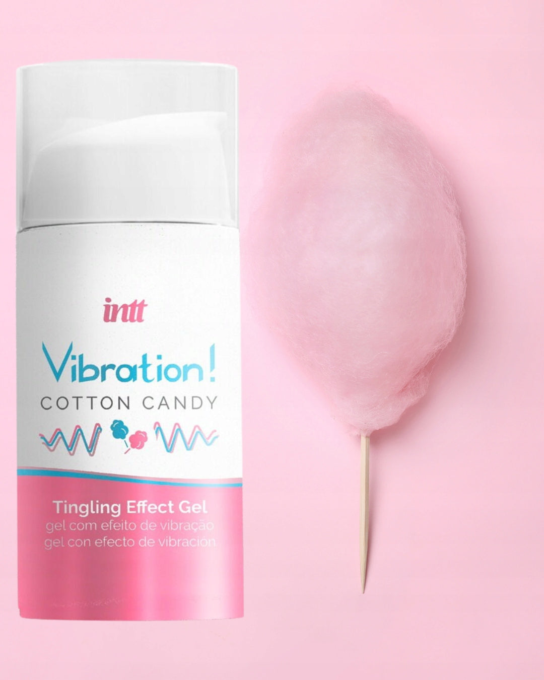 VIBRATION COTTON CANDY wibrujący żel WATA CUKROWA INTT słodki zapach