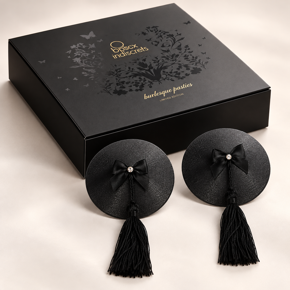 Bijoux Indiscrets Burlesque Pasties – eleganckie nakładki na biust z frędzlami