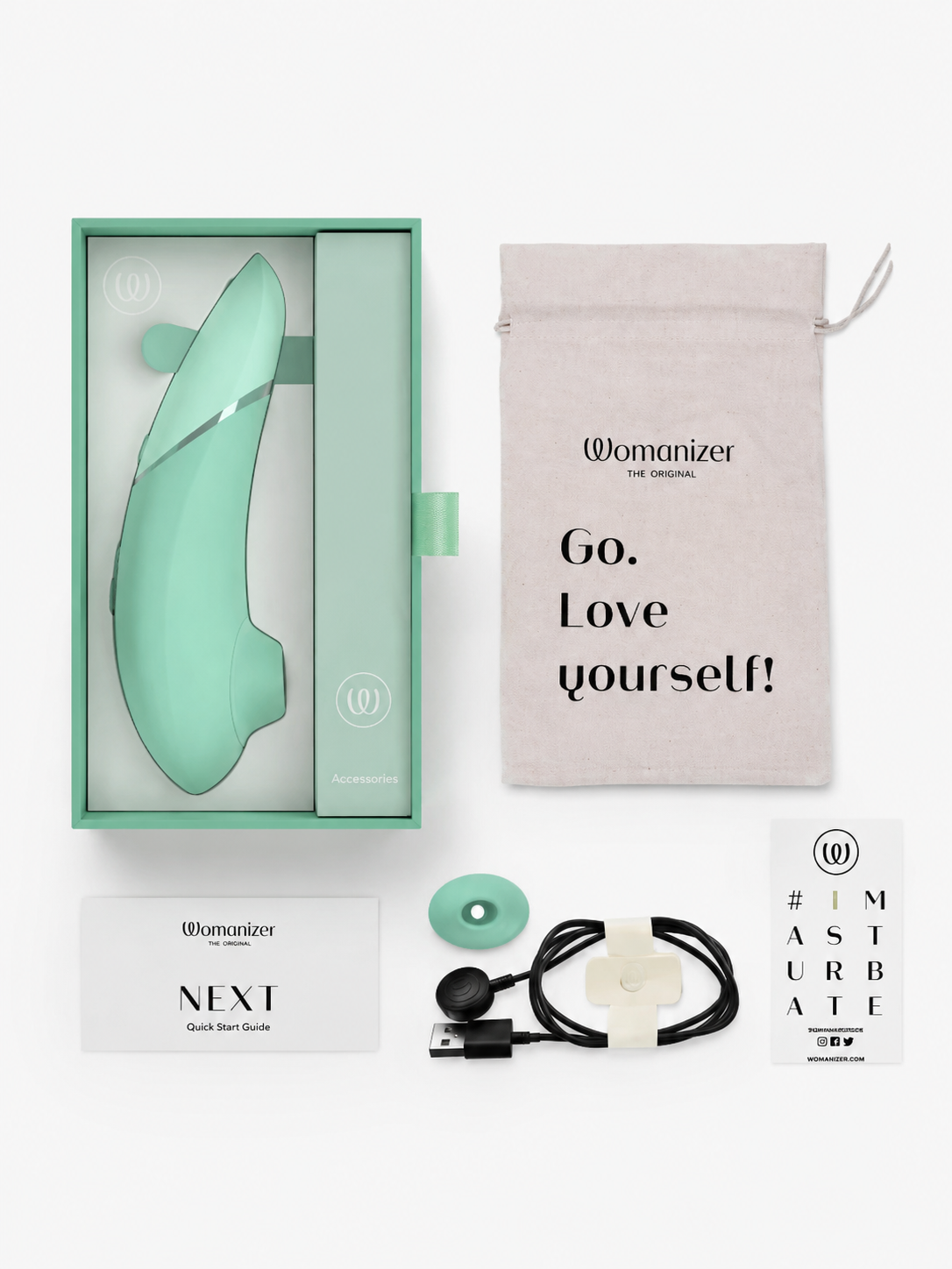 Womanizer Next Masażer Łechtaczki Bezdotykowy 3D Pleasure Air Smart Silence IPX7 USB