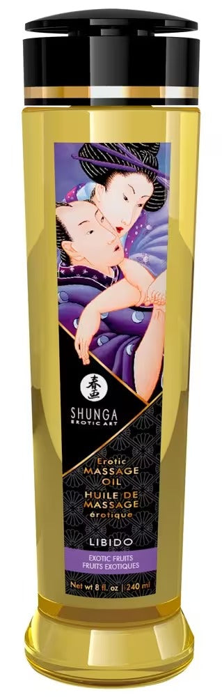 Shunga Libido – Ekskluzywny Olejek do Masażu o Zapachu Owoców Egzotycznych 240 ml
