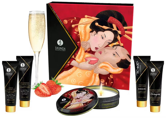 Zestaw 5 produktów – Geisha's Secret Kit Strawberry Sparkling Wine