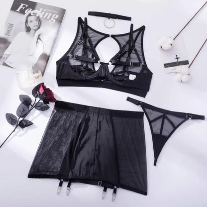 Bielizna 3 częściowa ze spódniczką SENSUAL SET