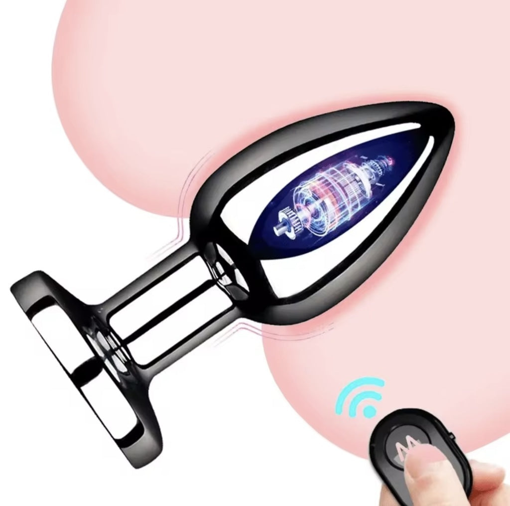 KOREK ANALNY / STYMULATOR PROSTATY Z WIBRACJĄ – 10 TRYBÓW + PILOT + USB