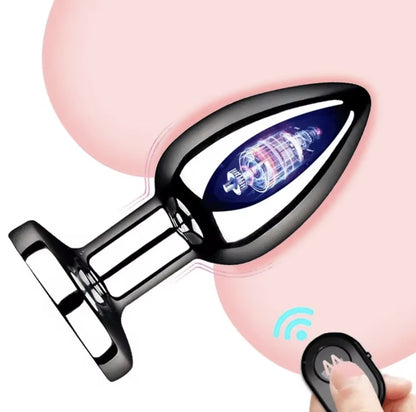 KOREK ANALNY / STYMULATOR PROSTATY Z WIBRACJĄ – 10 TRYBÓW + PILOT + USB