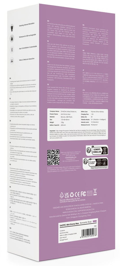 SVAKOM Mini Emma Neo – inteligentna, interaktywna różdżka masująca z aplikacją