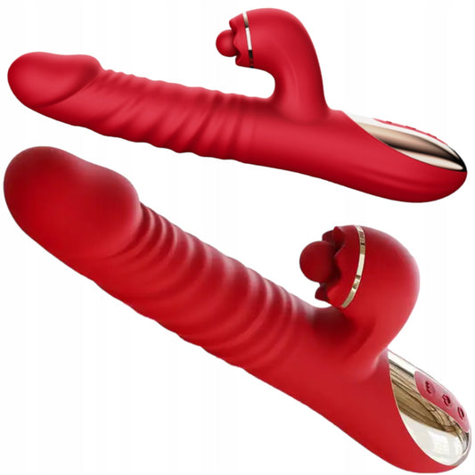 Wibrator Damski Premium 3w1 z Funkcją Obrotowo-Posuwistą