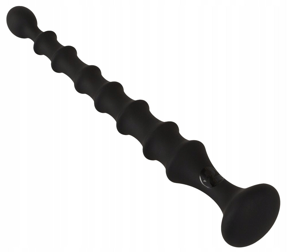 Czarna Różdżka Analna Magiczna 26,9 cm Silikonowa DŁUGA aksamitny silikon