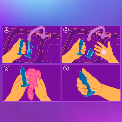 Durex Play Zestaw zatyczek analnych 2 sztuki niebieskie