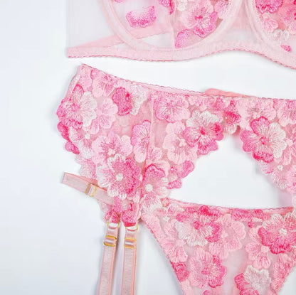 koronkowa bielizna FLOWERS SET 2 kolory