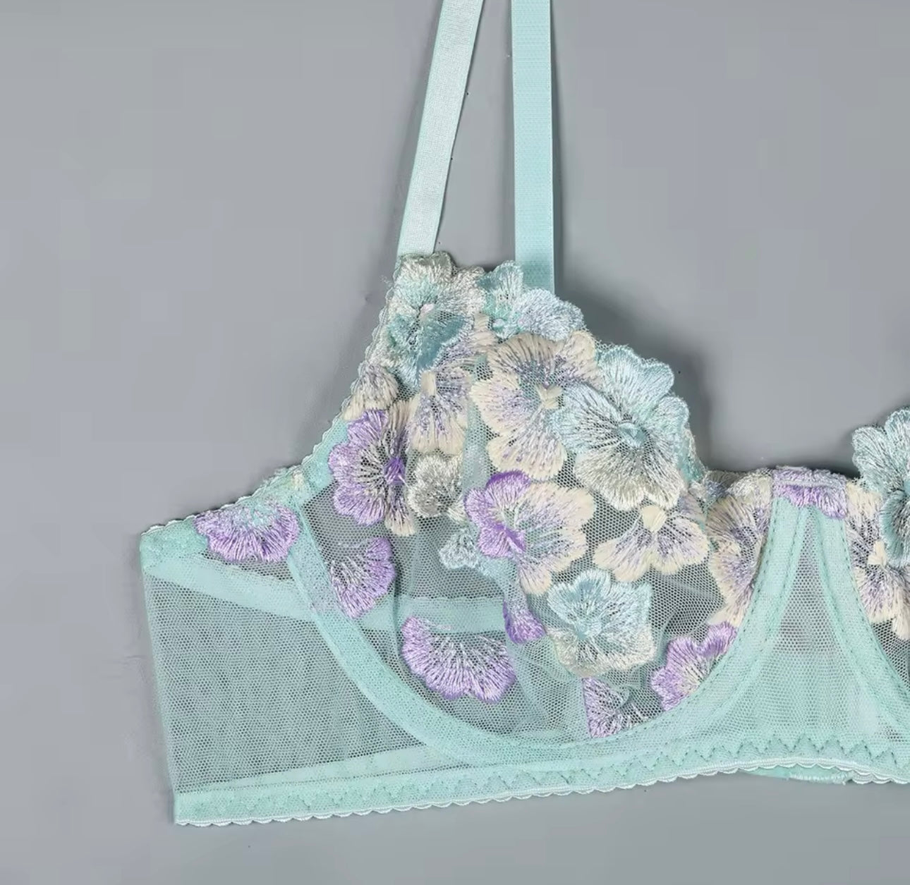 koronkowa bielizna FLOWERS SET 2 kolory