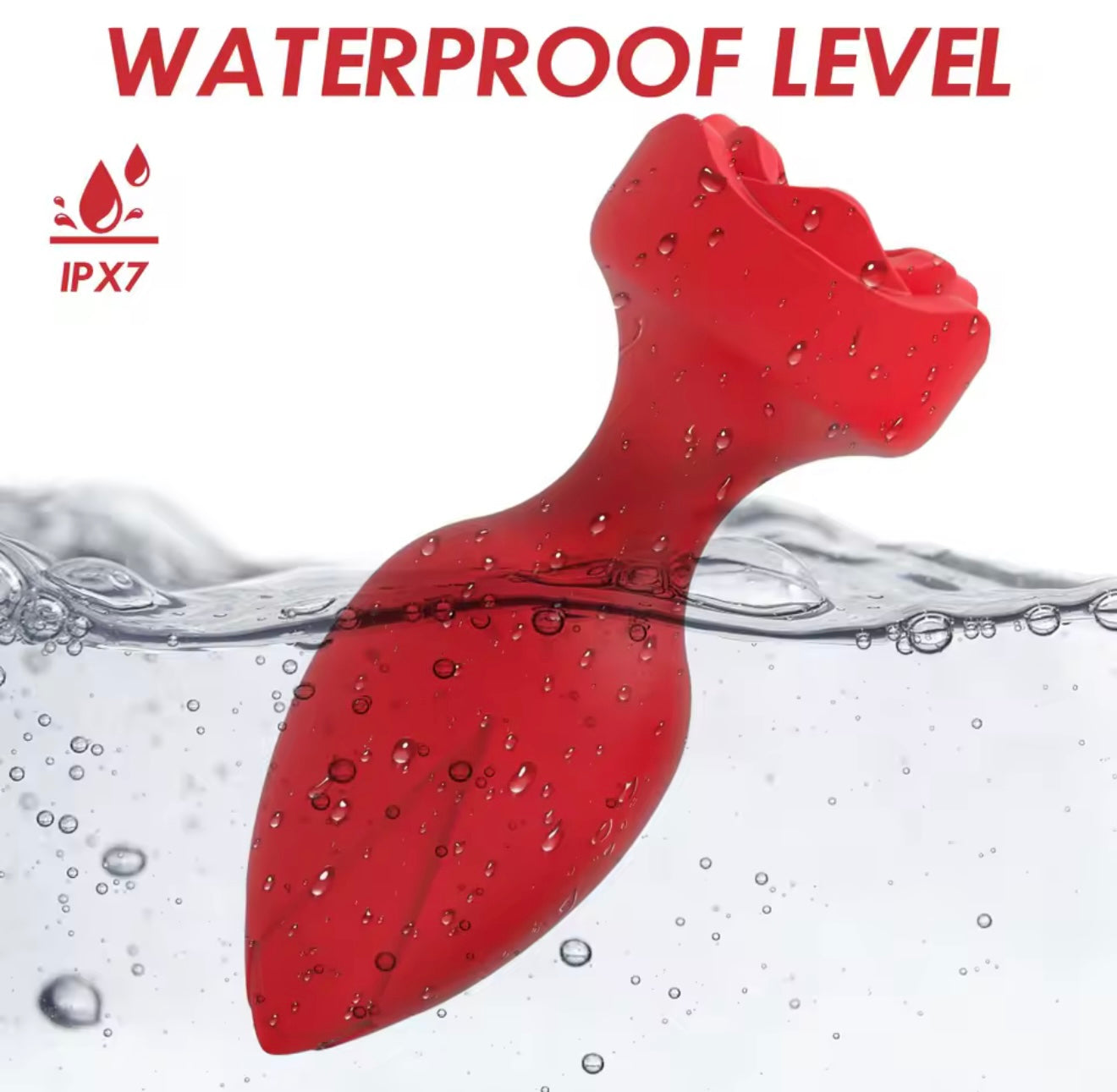 Wibrujący Korek Analny Róża z Pilotem – Wodoodporny, 10 Trybów, USB ANAL