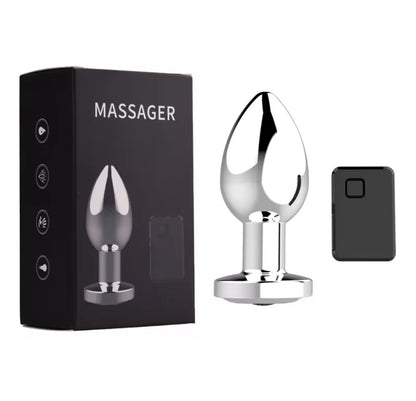 KOREK ANALNY / STYMULATOR PROSTATY Z WIBRACJĄ – 10 TRYBÓW + PILOT + USB