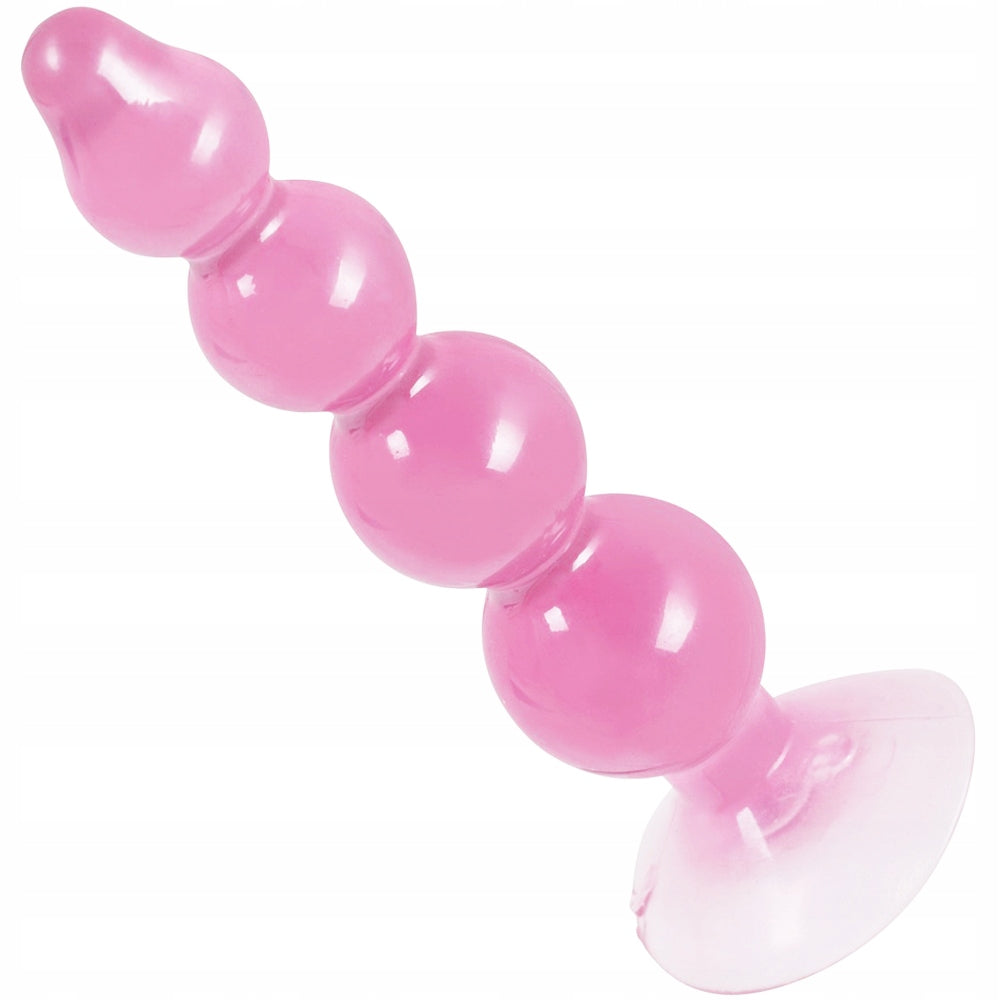 Korek analny TPR You2toys 13 cm ŻELOWY korek seks analny z przyssawką kulki
