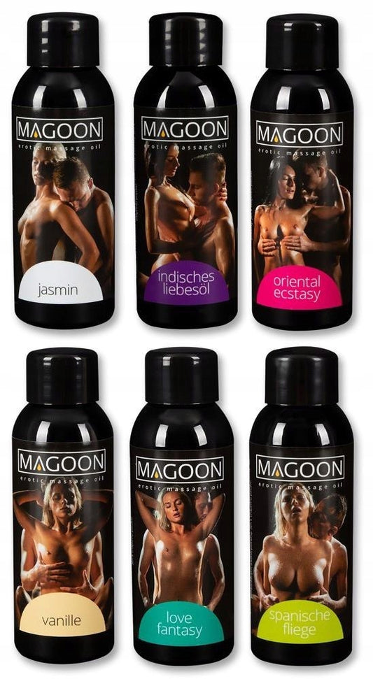 Magoon 50 ml Pack of 6 Magoon zestaw olejków do masażu erotycznego 6x50ml