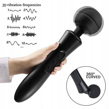 Masażer łechatczki MAGIC WAND czarny