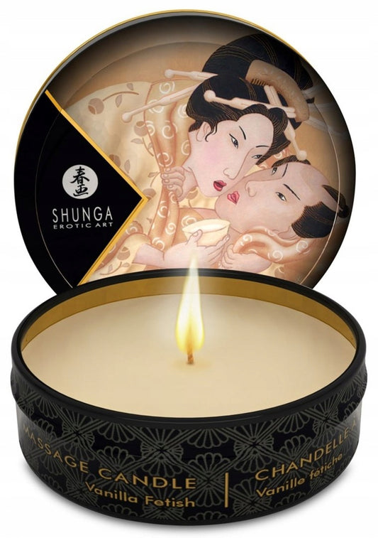 Świeca do masażu Shunga Erotic Art waniliowa 30 ml pięknie pachnie