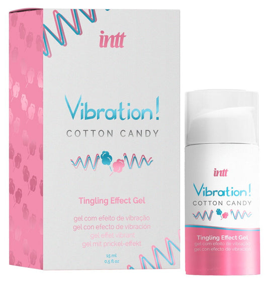 VIBRATION COTTON CANDY wibrujący żel WATA CUKROWA INTT słodki zapach