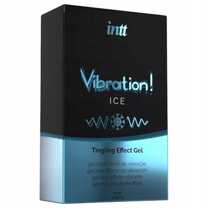 WIBRATOR W PŁYNIE żel ICE 15ML jadalny mega orgazm dla kobiet dla mężczyzn