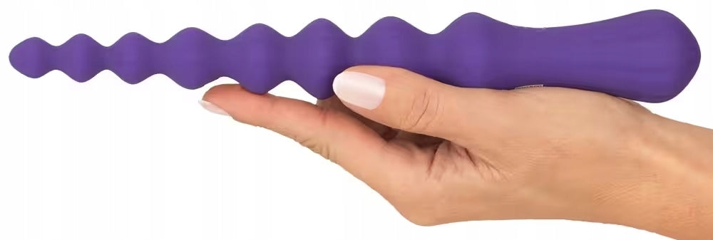 fioletowa Różdżka Analna Magiczna 24,8cm Silikonowa aksamitny silikon