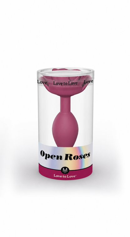 Love to Love Open Roses – silikonowy korek analny