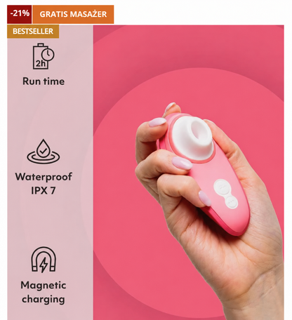 Womanizer Liberty 2 Bezdotykowy Masażer Łechtaczki 8 Trybów IPX7 USB
