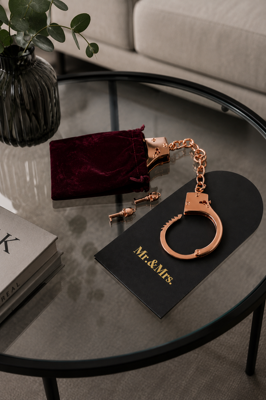 Luxure by Mr.&Mrs. – metalowe kajdanki Rose Gold