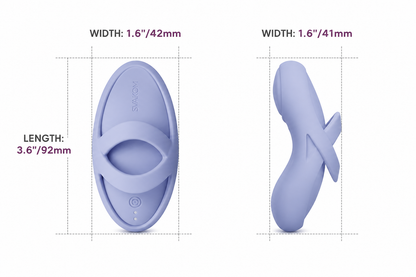 SVAKOM Echo 2 Sky Blue Sterowany Aplikacją | 5 Trybów Wibracji | Podgrzewanie 38°C