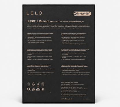 LELO Hugo 2 Remote – Masażer Prostaty z Pilotem i Podwójną Stymulacją
