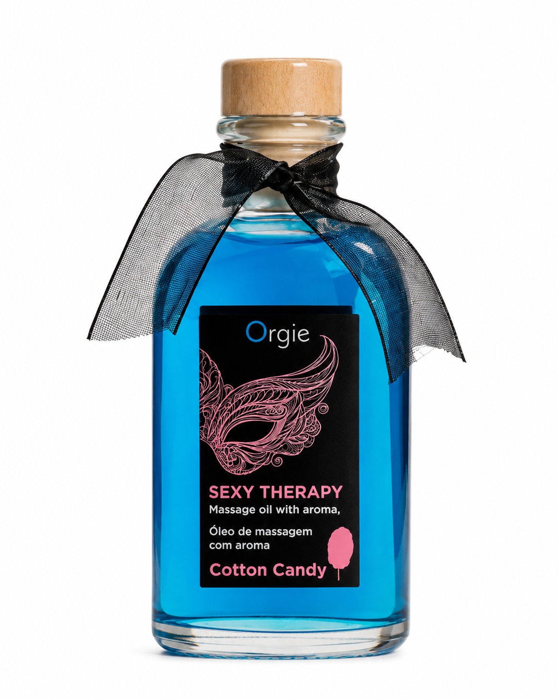 Orgie Lips Massage Kit Cotton Candy 100 ml – Zestaw do Masażu z Piórkiem
