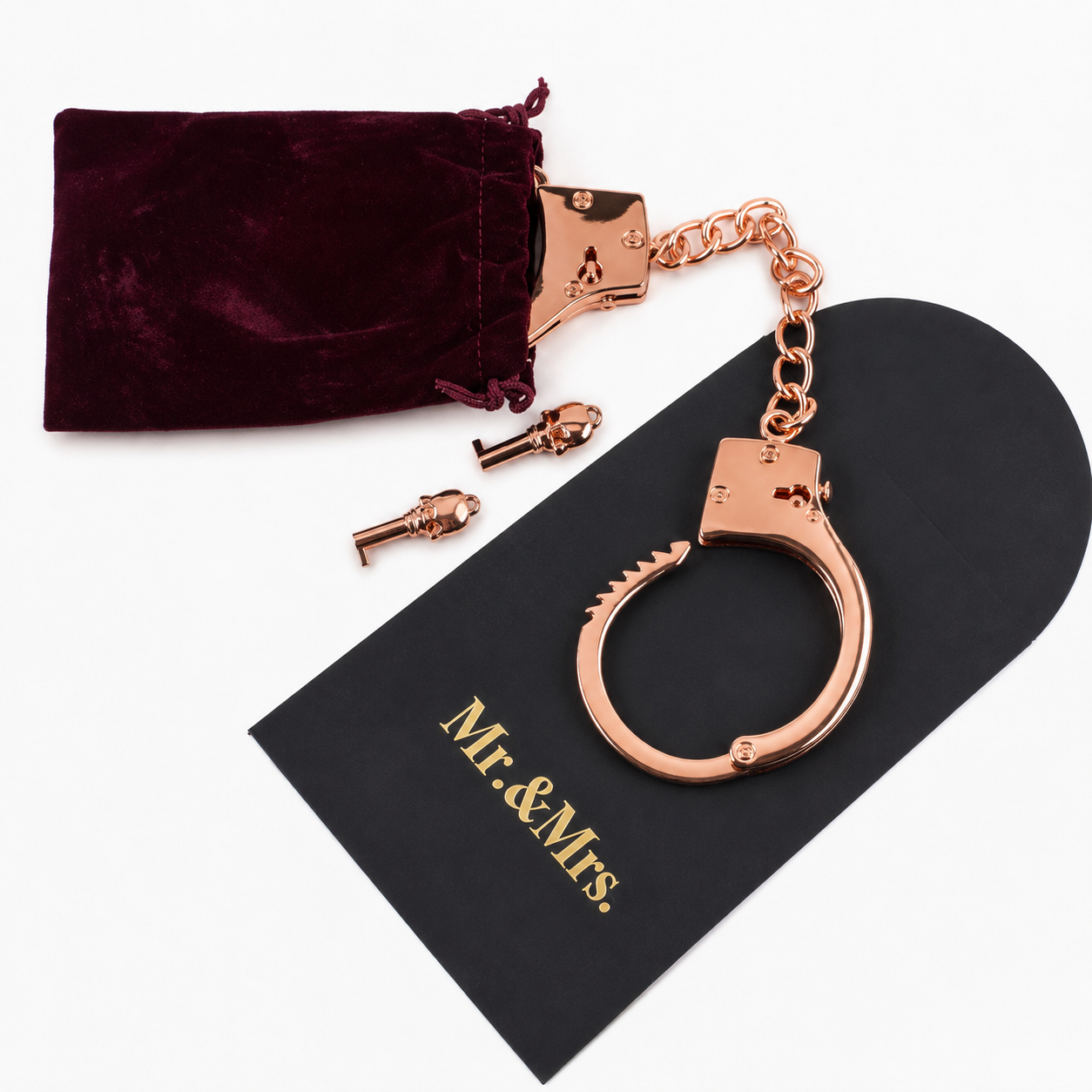 Luxure by Mr.&Mrs. – metalowe kajdanki Rose Gold