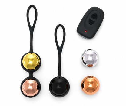 Dorcel Training Balls – wibrujące kulki gejszy sterowane pilotem