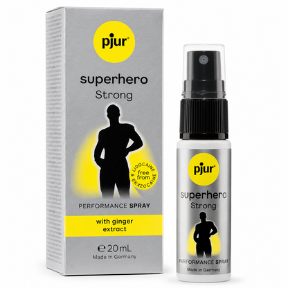 Pjur Superhero Strong Spray dla Mężczyzn 20 ml – Wydłuża Stosunek i Wspiera Kontrolę Wytrysku