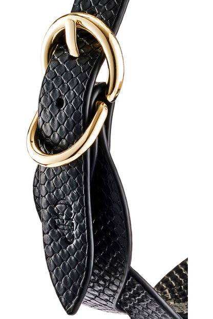 Lunar Braided Leash & Collar – elegancka pleciona obroża ze złotą smyczą