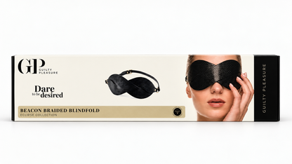 Beacon Braided Blindfold – Elegancka opaska na oczy ze skóry wegańskiej