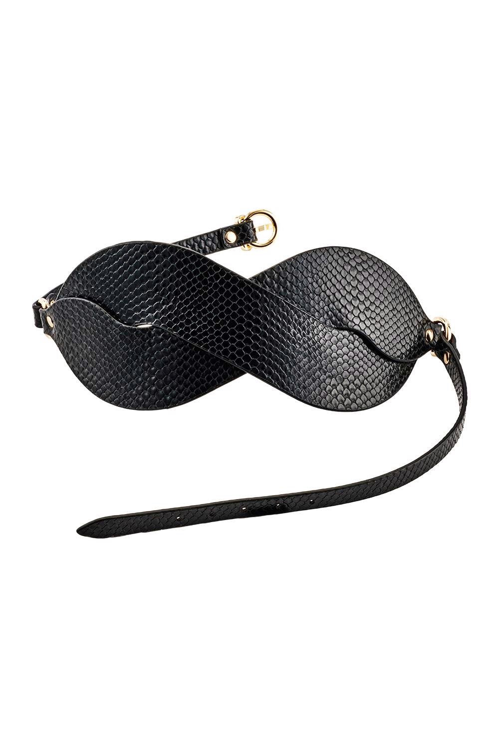 Beacon Braided Blindfold – Elegancka opaska na oczy ze skóry wegańskiej