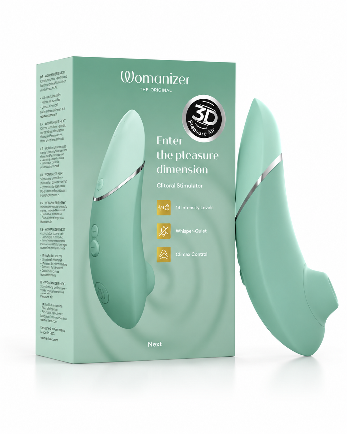 Womanizer Next Masażer Łechtaczki Bezdotykowy 3D Pleasure Air Smart Silence IPX7 USB
