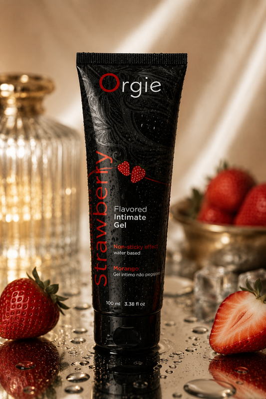 Orgie Lube Tube Strawberry Gel 100 ml – Smakowy Żel Intymny, Truskawkowy, Nawilżający